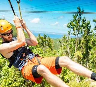 Zip Lining in St Maarten