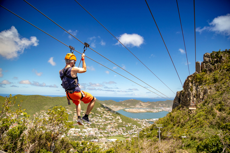 Saint-Martin : Sentry Hill &amp; Flying Dutchman Zipline Adventure (aventure en tyrolienne)