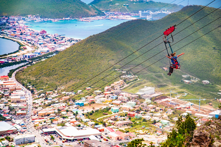 St Maartin: Inträdesbiljett till Sky Explorer och Flying DutchmanSky Explorer och Flying Dutchman på RainforestAdventures SXM