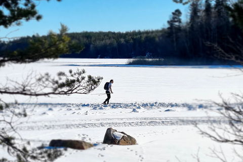 Stockholm: visite privée de patinage sur glace et déjeuner pour toute la famille