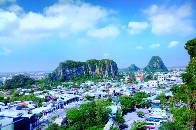 Journée complète de visite de la ville de Hoi An et des montagnes de marbre depuis la ville de Hue.Visite de groupe