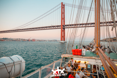 The Lisbon Boat Party; Amazing sunset sailing tour Lisbon Boat Party