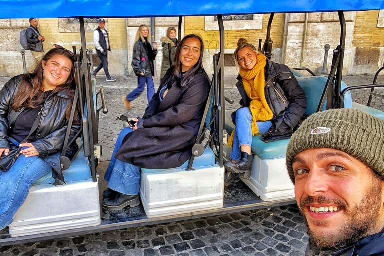 Rome: Private Golf Cart Tour met lokale gids en wijnDag Tour