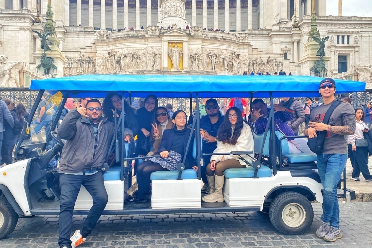 Rome: Private Golf Cart Tour with Local Guide and Wine Day Tour