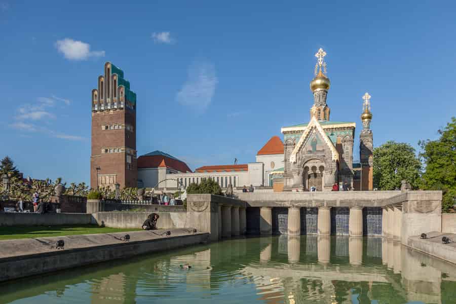Darmstadt: Mathildenhöhe UNESCO-Stätte geführte Besichtigung. Foto: GetYourGuide