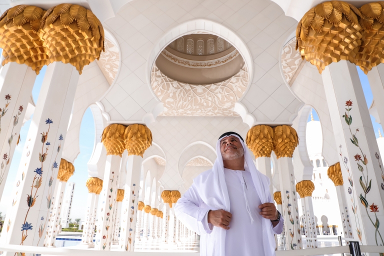 Grote Moskee van Abu Dhabi, Louvre en Nationaal AquariumPrivétour vanuit Dubai in geselecteerde taal