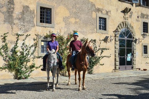Florence: Horse ride 3h and Wine Tasting&Lunch at a castle