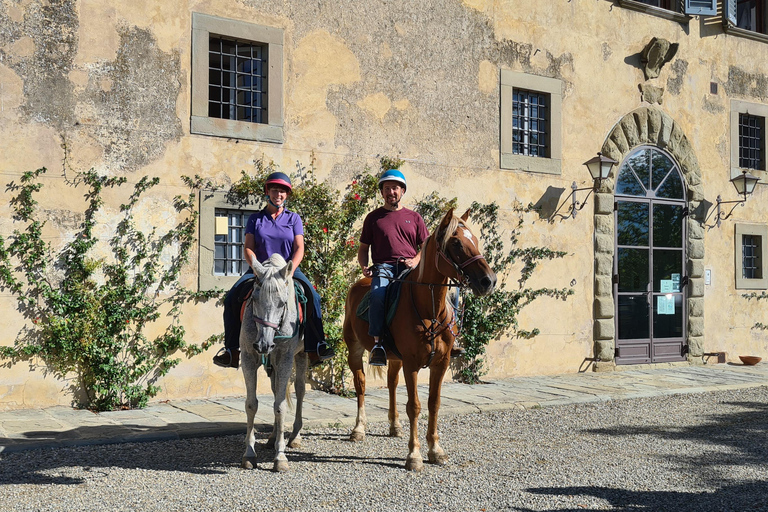 Florence: Horse ride 3h and Wine Tasting&Lunch at a castle