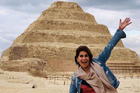 Il Cairo: tour giornaliero delle piramidi, di Menfi, di Sakkara, di Dahshur e del bazar
