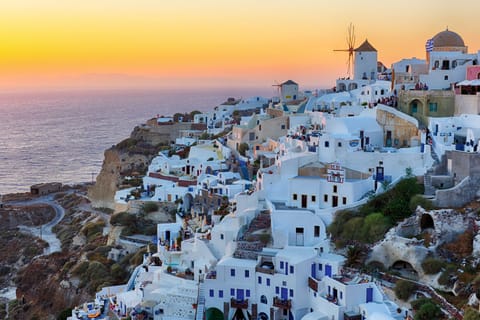 Da Atene: tour di un giorno a Santorini con nuoto