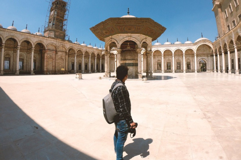 Visite des pyramides de Gizeh et du Caire islamique lors d'une escale au CaireVisite privée