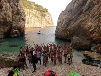 Granadella: Caló, Cova Llop Marí, and Ambolo Kayak Trip
