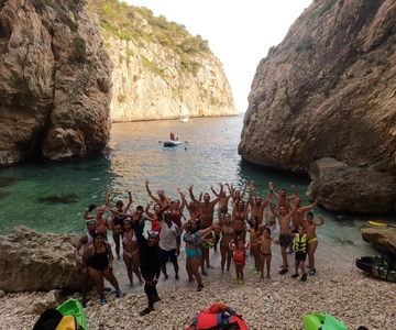 Granadella: Caló, Cova Llop Marí, and Ambolo Kayak Trip