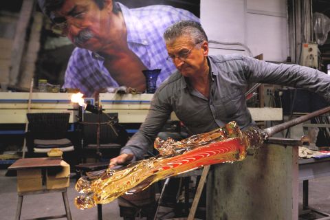 From Venice: Murano Glass Demonstration with Water Taxi Ride