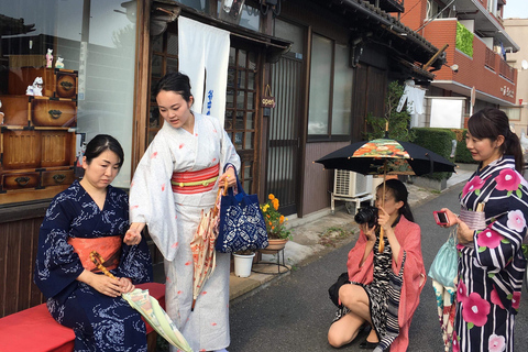 Tokyo: Kimonoklädsel, promenader och fotograferingTokyo: Kimono-klädsel, promenad och fotografering