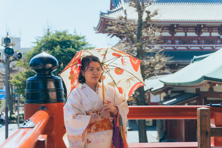 Tokyo: Kimonoklädsel, promenader och fotograferingTokyo: Kimono-klädsel, promenad och fotografering