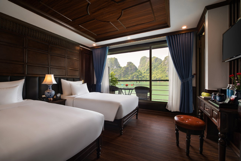 3-Tage Ninh Binh-Halong-Lan Ha Bay 5-Sterne-Kreuzfahrt mit Balkon