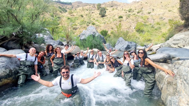 Visit Motta Camastra River Trekking Tour in the Alcantara Gorges in Barcellona Pozzo di Gotto