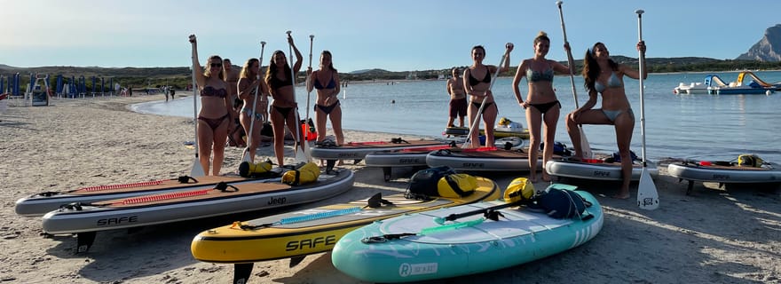 Spiaggia delle vacche SUP paddleboard tour sunset apéritif