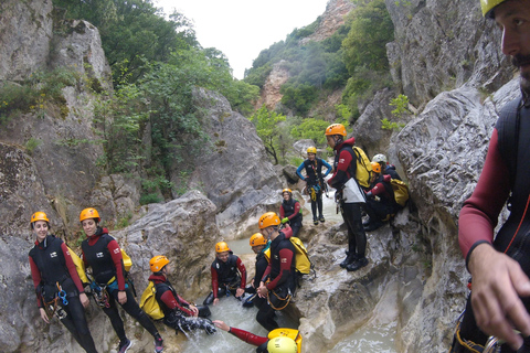 From Athens: Agios Loukas Gorge Canyoning Experience With Picnic Lunch & Hotel Transfer