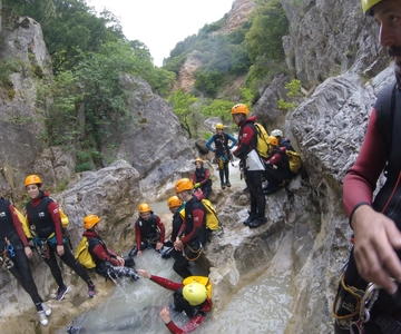 From Athens: Agios Loukas Gorge Canyoning Experience