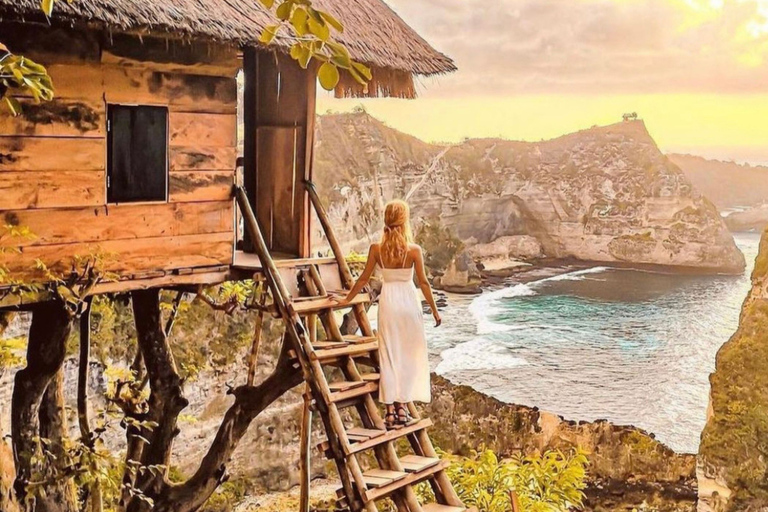 Depuis Bali: Nusa Penida Ocean Swing et Tree House en bateau