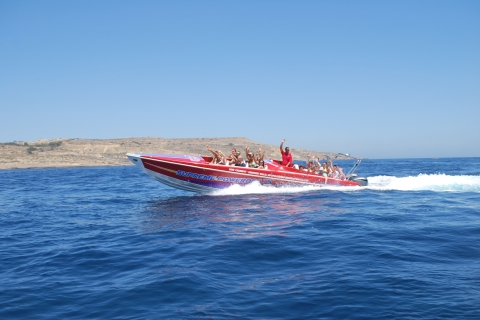 Sliema: Powerboat Trip to Gozo with Return & Caves