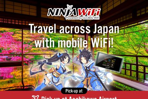 Hokkaido, Japan: Mobile WiFi - pick up at Asahikawa Airport