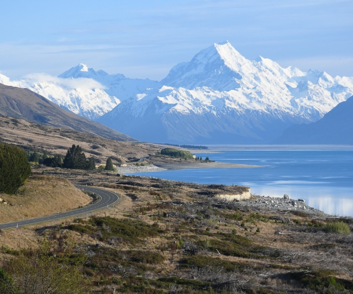 Da Christchurch: tour di un giorno al monte Cook attraverso il lago Tekapo con pranzo