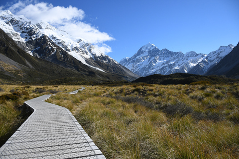 Da Christchurch: Tour di un giorno del Monte Cook via Lago Tekapo con pranzoDa Christchurch: tour di un giorno al monte Cook attraverso il lago Tekapo con pranzo