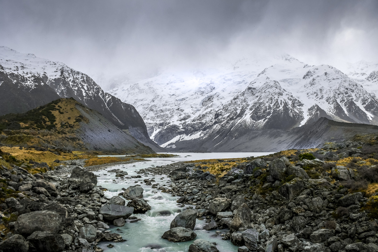 De Christchurch: Excursão de um dia ao Mt Cook via Lago Tekapo com almoçoDe Christchurch: Mt Cook Day Tour via Lake Tekapo com almoço