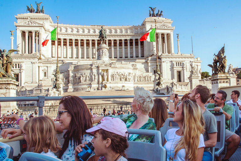 Roma: Tour panoramico in autobus con audioguidaBiglietto dell&#039;autobus da 72 ore con guide digitali della città