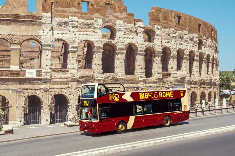 Rome : Bus à arrêts multiples : visite en bus à arrêts multiples multiples de Rome avec audioguide