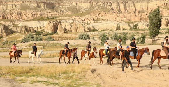 Cappadocia: Horse Riding in Red & Rose Valleys with Pickup