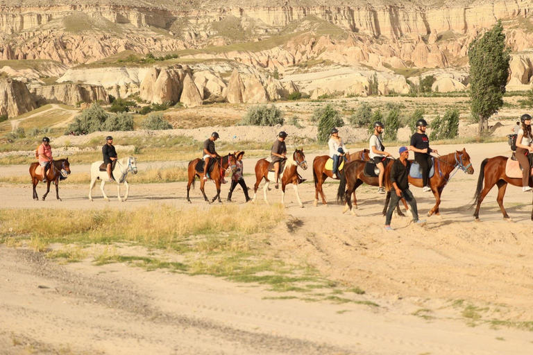 Cappadocia: Horse Riding in Red & Rose Valleys with Pickup 1-Hour Horse Ride through Red & Rose Valleys