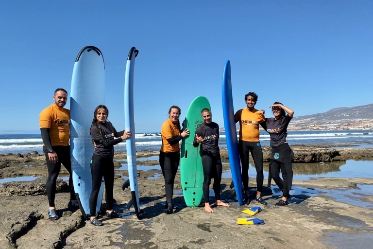 Playa de las Américas: Private or small-group Surf Lesson Small group class
