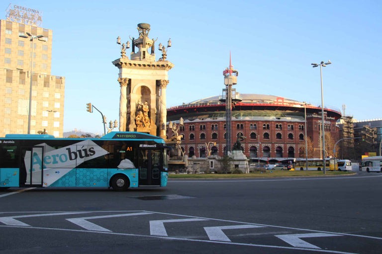 Barcelona: Gedeelde One-Way Transfer van/naar luchthaven en stadRetourtransfer