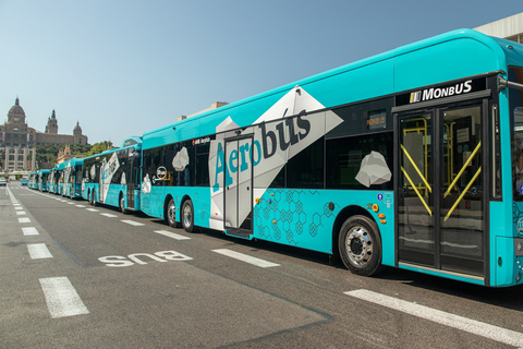 Barcelona: Gedeelde One-Way Transfer van/naar luchthaven en stadRetourtransfer