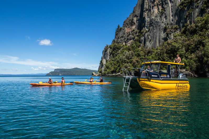 Kinloch: Rejs katamaranem po jeziorze Taupo z paddleboardingiem