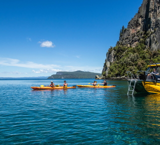 Stand up paddleboarding in Taupo