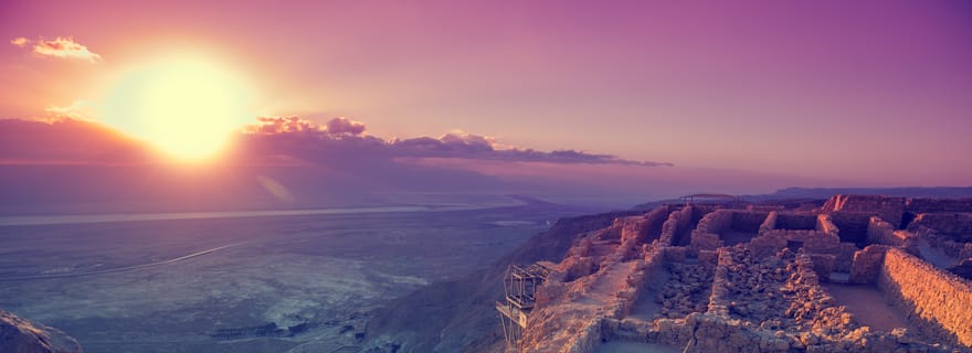 Au départ de Jérusalem : Lever de soleil à Masada, Ein Gedi et la mer Morte