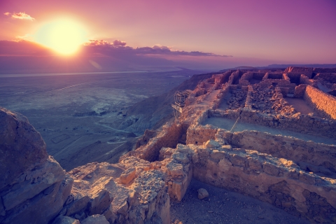 Von Jerusalem aus: Sonnenaufgang in Masada, Ein Gedi und Totes Meer