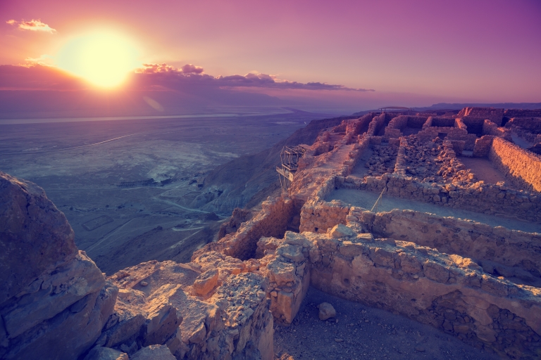 Au départ de Jérusalem : Lever de soleil à Masada, Ein Gedi et la mer Morte