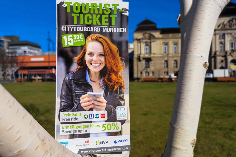 München: CityTourCard met openbaar vervoer en kortingenGroepsticket voor 3 dagen – M-6 (gehele netwerk MVV)