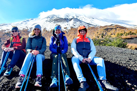 Mount Etna: Guided Snowshoeing Trekking Tour