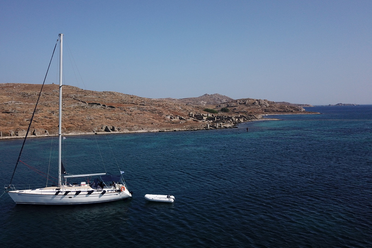 Mykonos : Excursion en voilier sur les plages du sud avec déjeuner et transferts