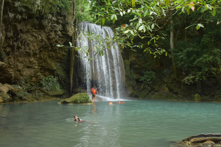 Erawan Waterfall & Kanchanaburi Highlights Tour From Bangkok