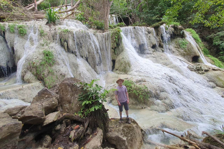 Z Bangkoku: Wodospady Erawan i wycieczka po Kanchanaburi