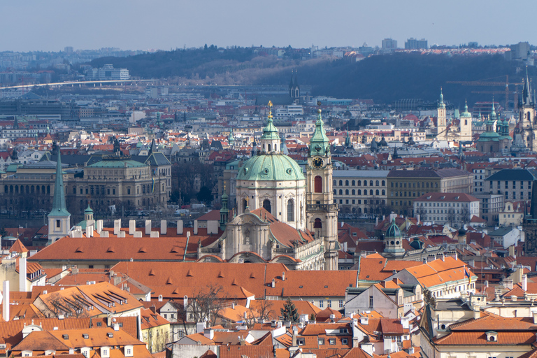 Prague : Visite guidée du parc du château et des sites touristiques avec le tramwayPrague : Visite à pied du parc du château et des sites touristiques avec le tramway