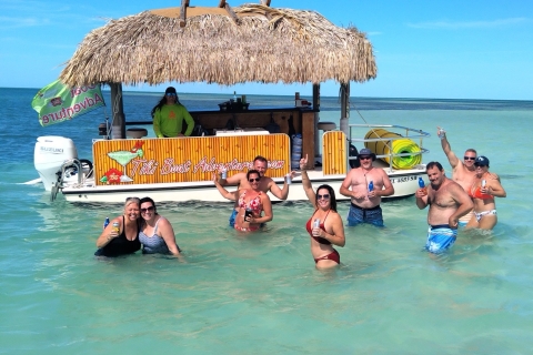 Key West: 4-stündige private Sandbank-Kreuzfahrt auf einem Tiki-Bar-Boot